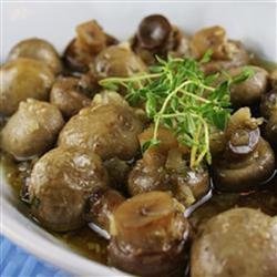 Baked Mushrooms with Thyme and White Wine recipe