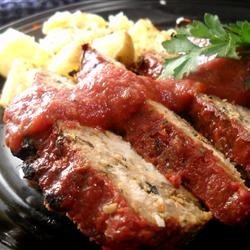 Veggie Turkey Meatloaf with Tangy Balsamic Glaze recipe