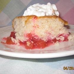 Aunt Kaye's Rhubarb Dump Cake recipe