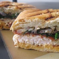 Turkey and Bacon Panini with Chipotle Mayonnaise recipe