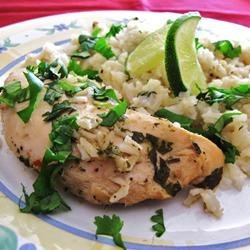 Slow Cooker Lime Chicken with Rice recipe