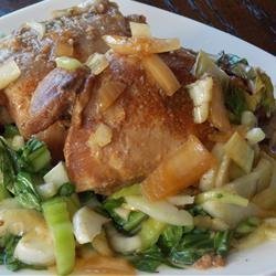 Slow Cooker Adobo Chicken with Bok Choy recipe