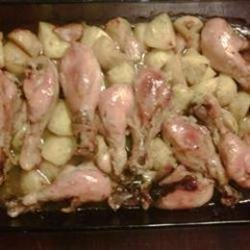 Garlic Chicken with Potatoes recipe
