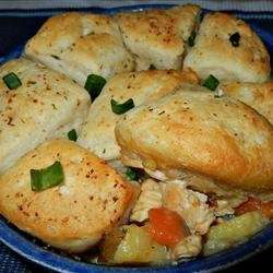 Quick Homestyle Chicken and Biscuits recipe