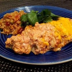 Baked Chicken with Salsa and Sour Cream recipe