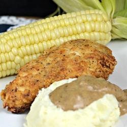 Burton's Southern Fried Chicken with White Gravy recipe