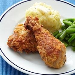 Southern-Style Fried Chicken with Garlic Mashed Potatoes recipe
