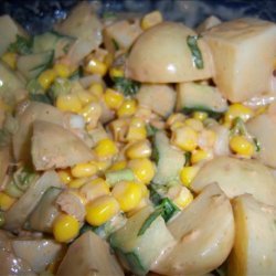 Potato, Corn & Cucumber Salad recipe