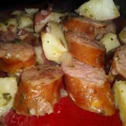 Hot German Potatoes and Knockwurst recipe