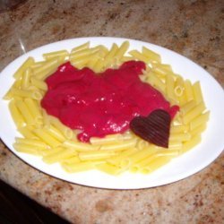 Valentine's Day Pasta in Pink Beetroot Sauce recipe
