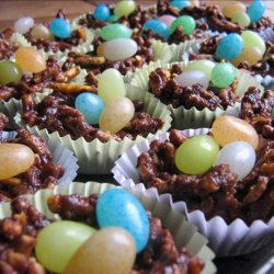 Easter Nests With Jelly Bean Eggs (Peanut Free) recipe
