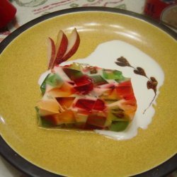 Stained Glass Cake With Milk Jello recipe