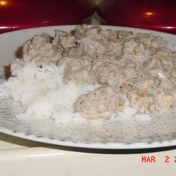 Beef Stroganoff over Rice recipe
