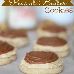 Frosted Peanut Butter Cookies recipe