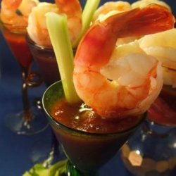 Shrimp With Spicy Bloody Mary Sauce recipe
