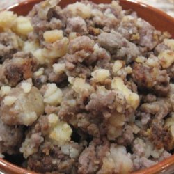 Janet's Thanksgiving Meat Stuffing recipe