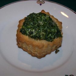 Spinach Stuffed Puff Pastry Cups recipe