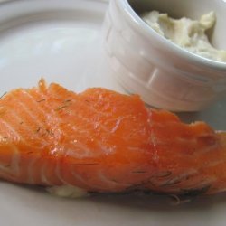 Slow Roasted Brown Sugar and Dill Cured Salmon recipe
