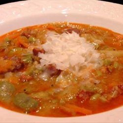 Spring Minestrone for Two With a Spanish Twist recipe