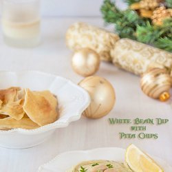 White Bean Dip With Pita Chips recipe