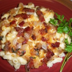 Mac 'n Cheese With Bacon and White Cheddar Cheese recipe