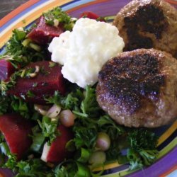 Beef Rissoles & Beetroot Salad (21 Day Wonder Diet: Day 11) recipe