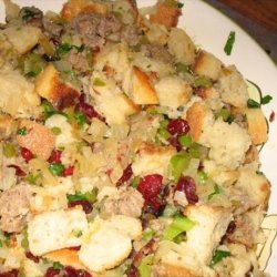 Dried Cherry and Italian Sausage Stuffing recipe