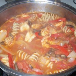 Shrimp and Turkey Sausage Cacciatore Stew recipe