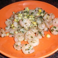 Sizzling Shrimp With Corn Relish recipe