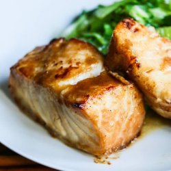 Miso-Glazed Sea Bass With Asparagus recipe