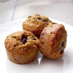 Blueberry Nut Oat Bran Muffins recipe