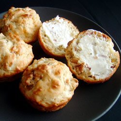 Bacon Cheddar Chive Muffins recipe