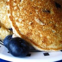 Mom's Oatmeal Blueberry Pancakes recipe
