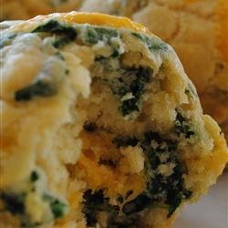 Spinach Cheddar Muffins recipe