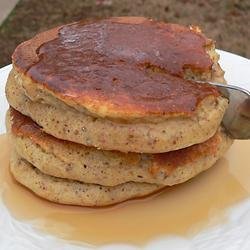 Fluffy Pancakes with Wheat Germ and Applesauce recipe