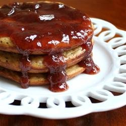 Peanut Butter and Jelly Oatmeal Pancakes recipe