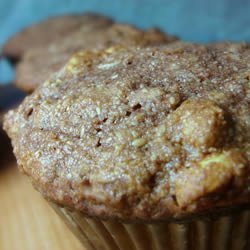 Chocolate Raisin Oatmeal Muffins recipe