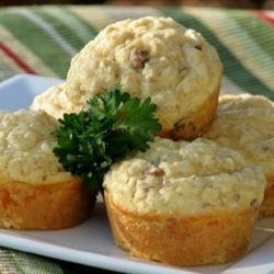 Savory Sausage, Cheese and Oat Muffins recipe