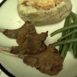 Marinated, Breaded Lamb Chops with Rosemary and Garlic recipe