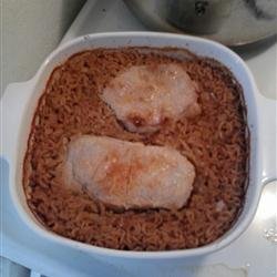 Pork Chops and Dirty Rice recipe