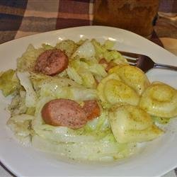 Polish Sausage and Pierogy Haluski recipe