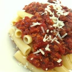 Grandma Augusta's Spaghetti Sauce recipe