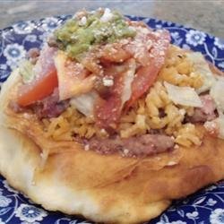 Indian Tacos with Yeast Fry Bread recipe