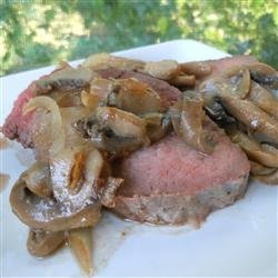 Beef Sirloin Tip Roast with Mushrooms recipe