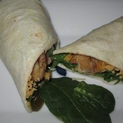 Baked Tofu Spinach Wrap recipe