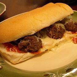 Microwave Meatball Sandwich in Ten Minutes recipe