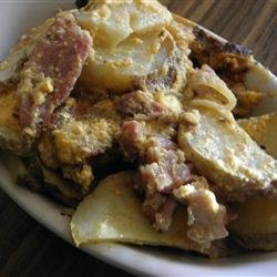Scalloped Potatoes with Ham and Bacon recipe