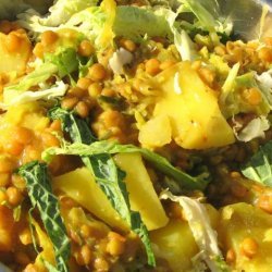 Lentils With Potato and Cabbage recipe