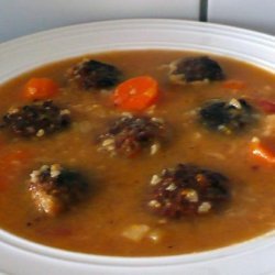 Meatball & Rice Soup recipe