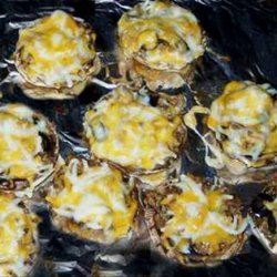 Danny's Grilled Cheesy Mushroom Poppers recipe